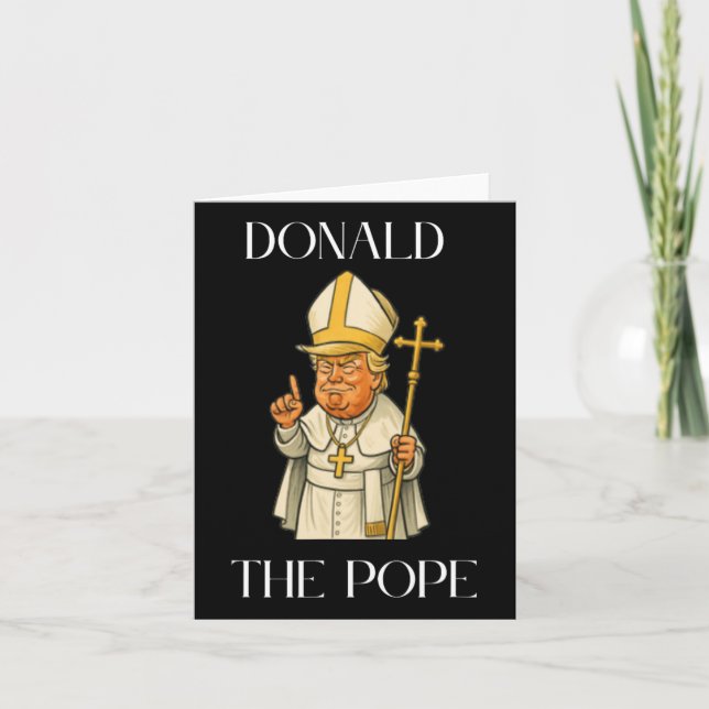 Carte Drôle Donald Trump Pope mème drôle (Devant)