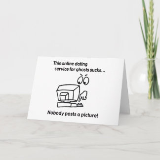 Carte Drôle en ligne Dating Ghost Halloween
