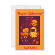 Carte drôle et mignonne d'Halloween pour enfants 2