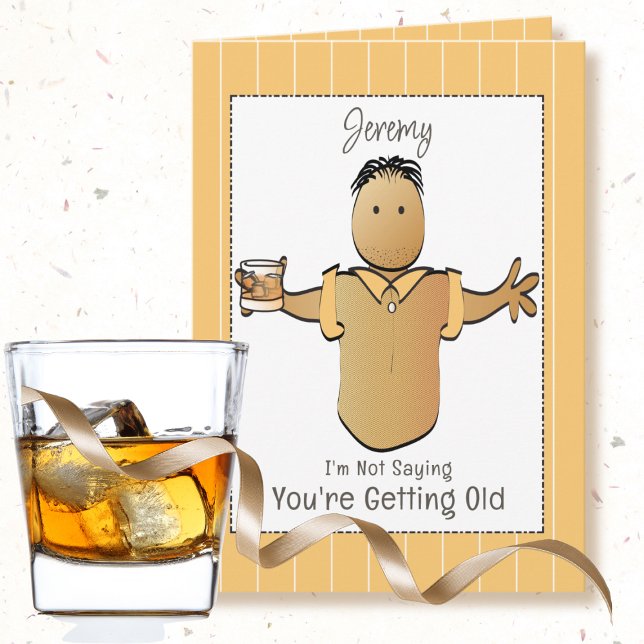 Carte Drôle Ethnic Homme Cartoon Sassy Anniversaire (Créateur téléchargé)