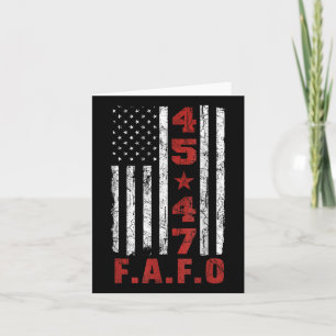 Carte Drôle Fafo Trump Chemise Président 47 Trump Fafo