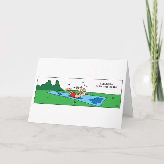 Carte Drôle Freudian Slip et Slip (Devant)