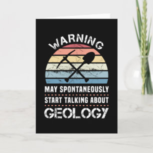 Carte Drôle Géologie Sunset Cadeau pour géologue