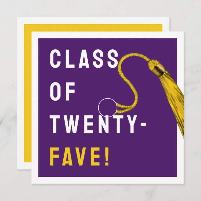 Carte Drôle Graduation 2025 (Devant / Derrière)