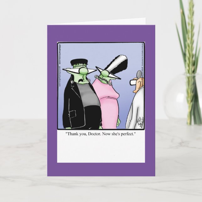 Carte Drôle Halloween Card Pour Lui (Devant)