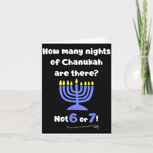 Carte Drôle Hanukkah 67 Mème Professeur Combien de nuits