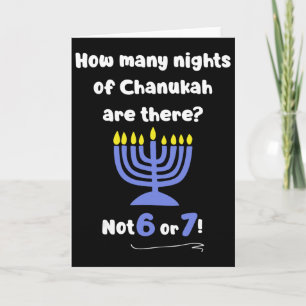 Carte Drôle Hanukkah 67 Mème Professeur Combien de nuits