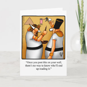 Carte Drôle Happy King Tut Day Card