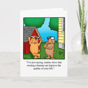 Carte Drôle Happy Pet Owner's Day Greeting Card