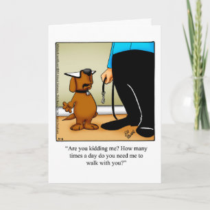 Carte Drôle Happy Pet Owner's Day Greeting Card