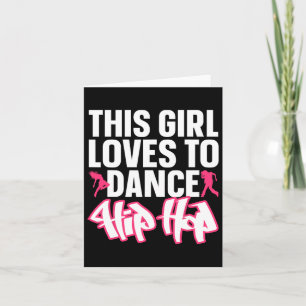 Carte Drôle Hip hop Danser Art Pour Enfants Filles Femme