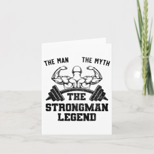 Carte Drôle Homme Fort L'Homme Le Mythe La Jambe Forte