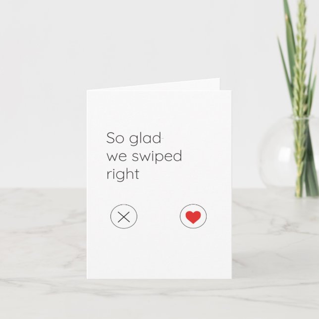 Carte Drôle Internet Dating Valentine's Day Card (Devant)