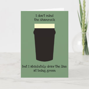 Carte Drôle Irish St. Patrick's Day Card