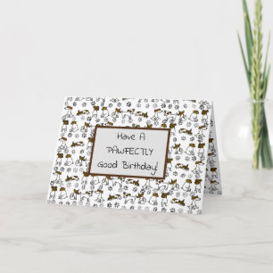 Carte Drôle Jack Russell Terrier Cartoon Anniversaire