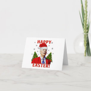 Carte Drôle Joe Biden confondu Joyeux Pâques