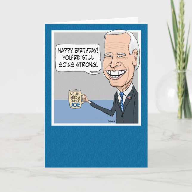 Carte Drôle Joe Biden Pas de Malarkey Anniversaire (Devant)