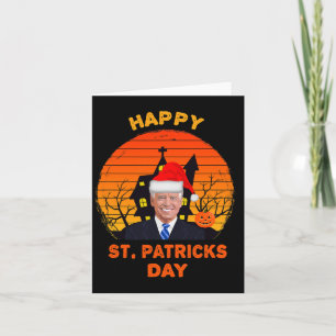 Carte Drôle Joe Biden St Patrick Noël Joe Biden Hal