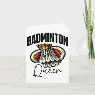 Carte Drôle Joueur Badminton Love Shuttle Design 19
