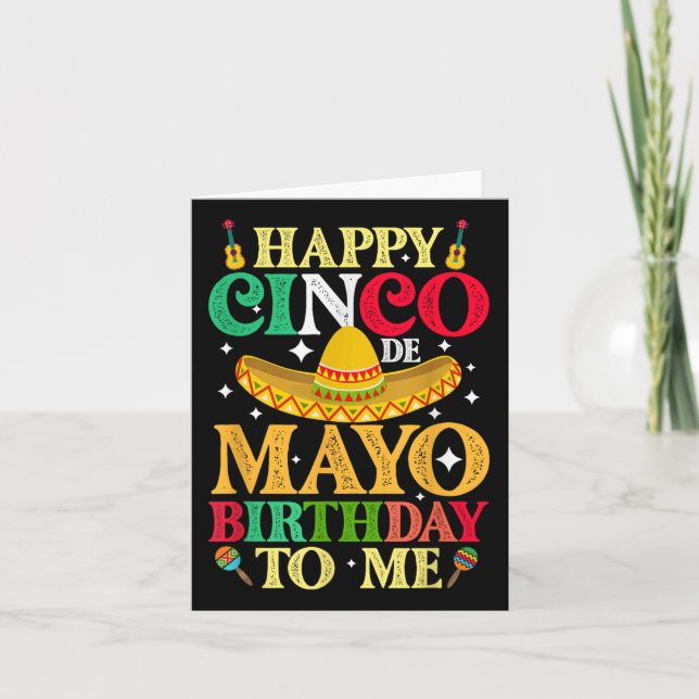 Carte Drôle Joyeux Cinco De Mayo Anniversaire Pour Moi 5 (Devant)