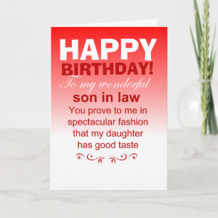Carte Drôle Joyeux fils d'anniversaire en droit