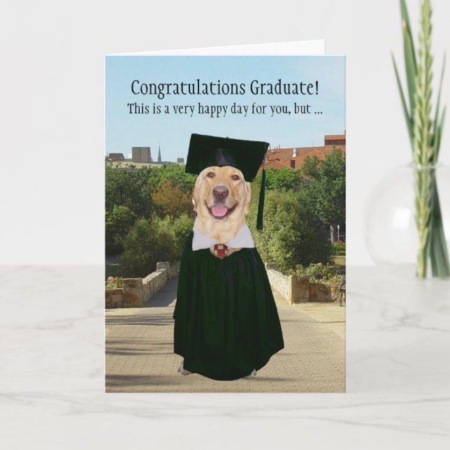 Carte Drôle Lab College Graduation (Devant)