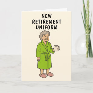 Carte Drôle Lady Retirement