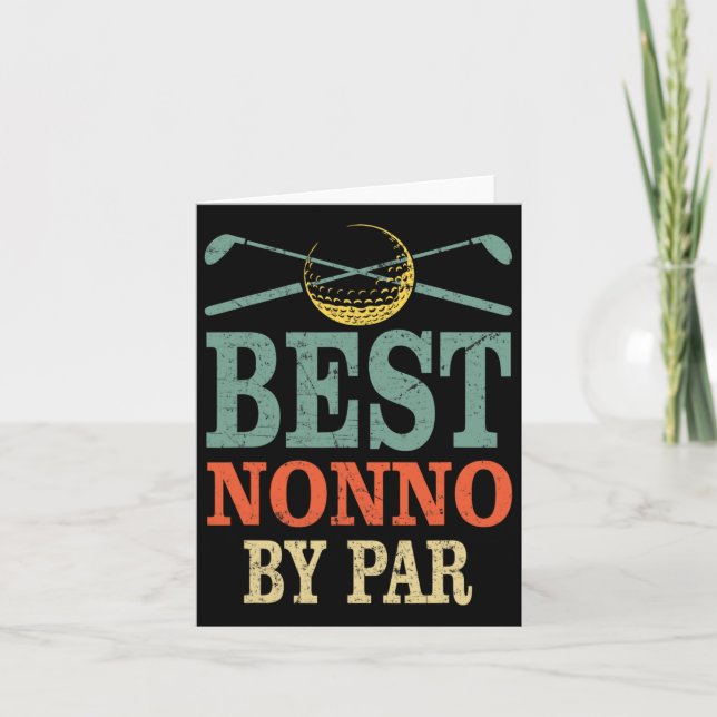 Carte Drôle Meilleur Nonno Par Par Fête des Pères Golf C (Devant)