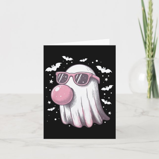 Carte Drôle mignon Filles Fantômes Halloween mignonne Fa (Devant)