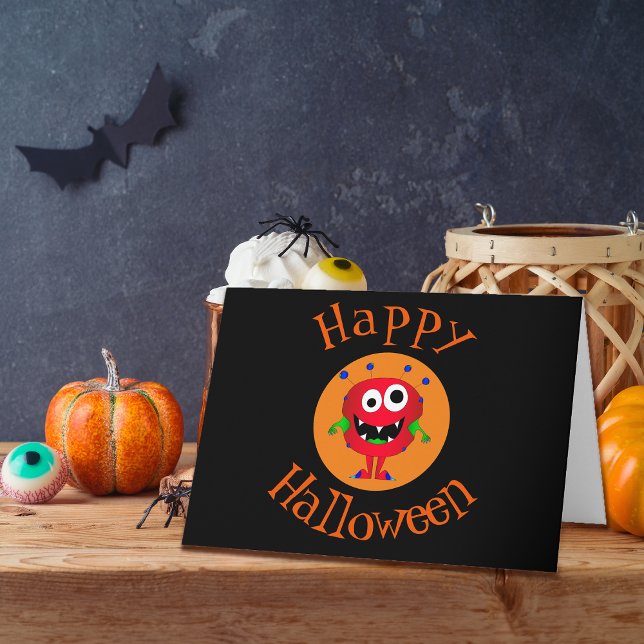 Carte Drôle, Monstre, Halloween (You're sure to bring a smile to the face of anyone who receives this awesome card!)