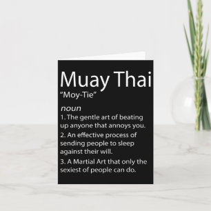 Carte Drôle Muay Thai Et Thai Boxe - Muay Thai Defini