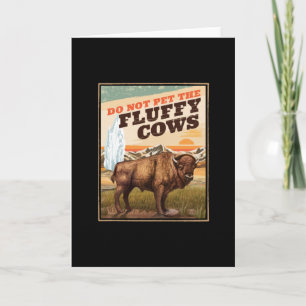 Carte Drôle Ne Pas Attirer L'Amoureux Du Bison Des Vache