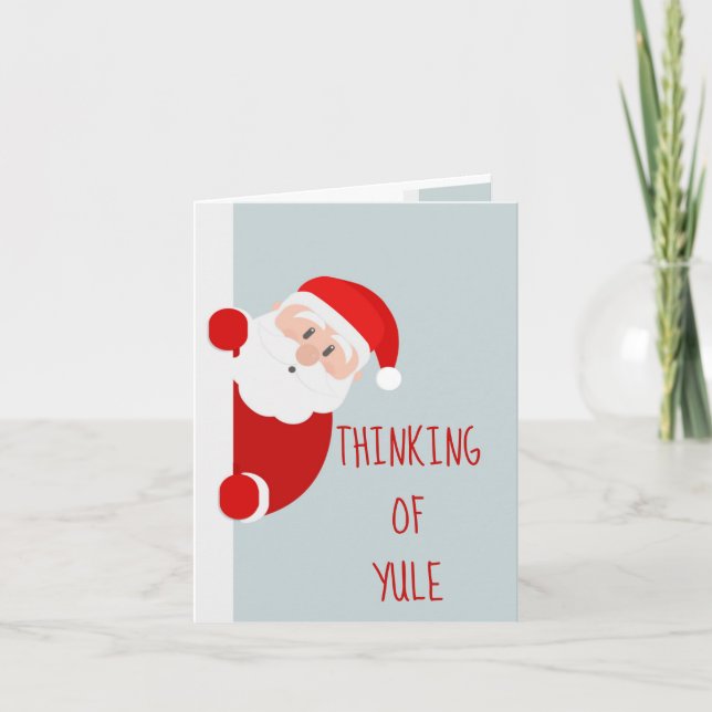 Carte Drôle Noël de Yule Père Noël Sweetheart (Devant)