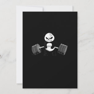 Carte Drôle Panda Entraînement Kitten Gym Deadlift Puiss
