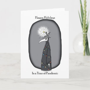 Carte Drôle Pandemic Noël Pague Doctor Holiday