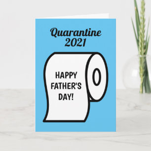 Carte Drôle papier toilette rouleau de la Fête des pères