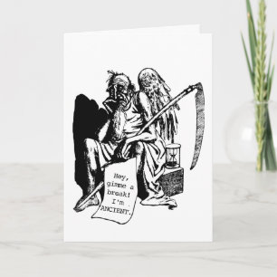 Carte Drôle Père Fête des pères Temps Personnalisé 5" X 