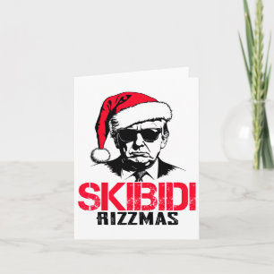 Carte Drôle Père Noël Trump Skibidi Rizzmas C Saison