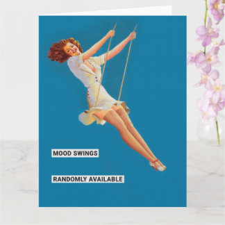 Carte Drôle Pinup Rétro