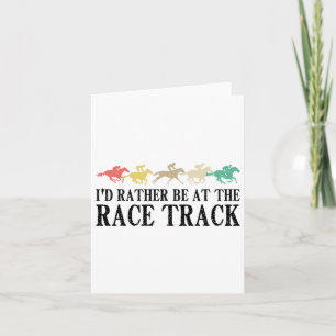 Carte Drôle Piste Cheval Course Cadeau Cadeau Hommes Fem