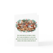 Drôle Poème de Noël mignon renne de Noël