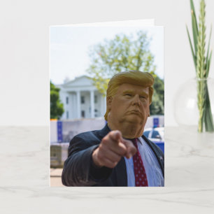 CARTE DRÔLE POUR LA FÊTE DES PÈRES MASQUE TRUMP PO