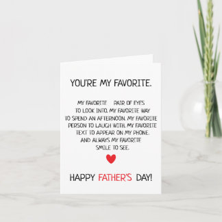 Carte drôle pour la fête des pères Tu es mon papa