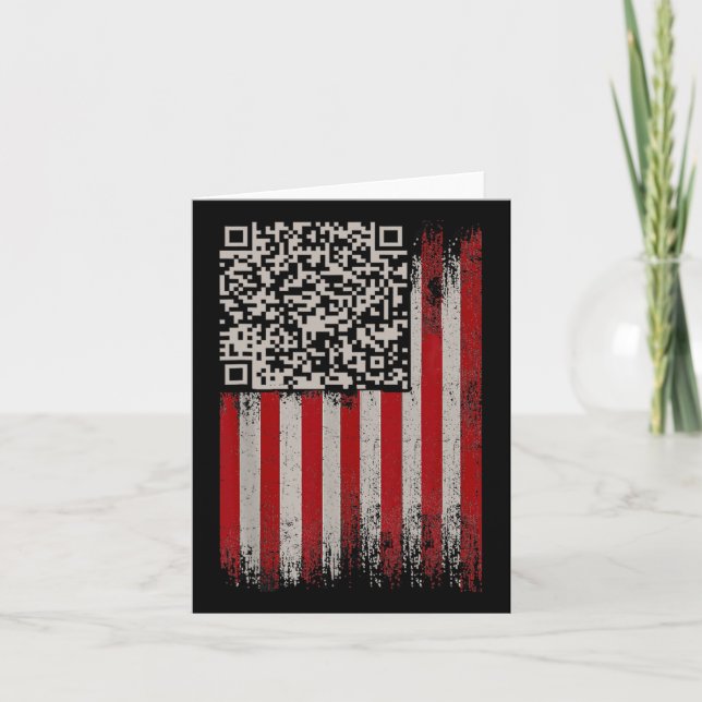 Carte Drôle Qr Trump Danser Code 1 (Devant)