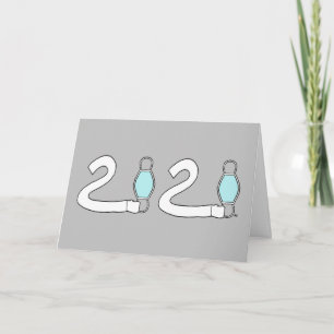 Carte Drôle Quarantine Birthday Card 2020 Cartoon & Poem
