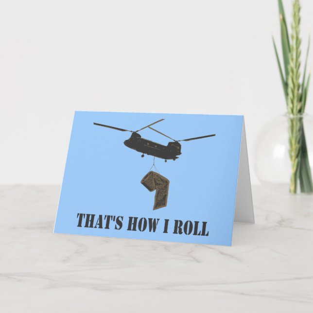 Carte Drôle qui est comment je roule (Devant)