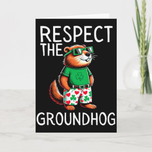 Carte Drôle Respecter La Marmotte Jour De La Marmotte Dr