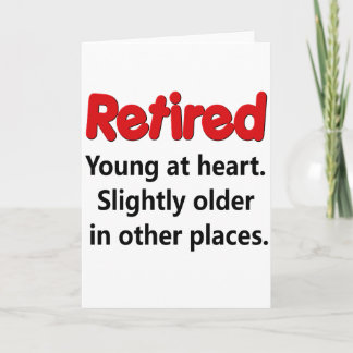 Carte Drôle retraite dit