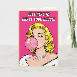 Carte Drôle Rétro Vintage Frenemy Humour Pop Art