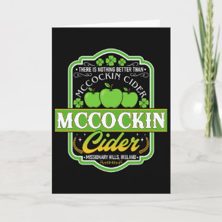 Carte Drôle Rien de mieux que Mcin Cider St. Patricks 